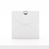 Cubox Soft Panel Gletschergrau mit Metallknopf, Rueckseite unifarben