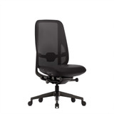 ofinto Bürostuhl Cloud in Schwarz ohne Armlehnen und ohne Kopfstütze, ergonomischer Bürostuhl