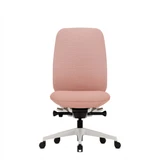 ofinto Bürostuhl Cloud in Rot ohne Armlehnen und ohne Kopfstütze, ergonomischer Bürostuhl in Frontalansicht