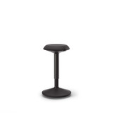 ofinto Move Sitz-Stehhocker in Schwarz - ergonomischer Aktivhocker mit höhenverstellbarem Teleskopstiel und stabiler Fußplatte