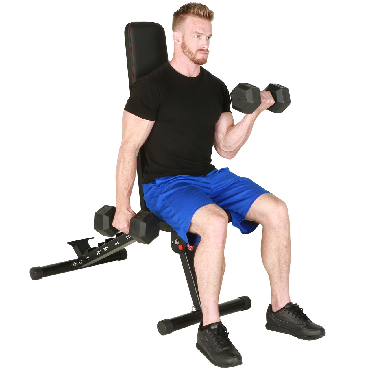 FITNESS REALITY 2000 Super Max XL High Capacity Weight Bench with  Detachable Leg Lock-Down
