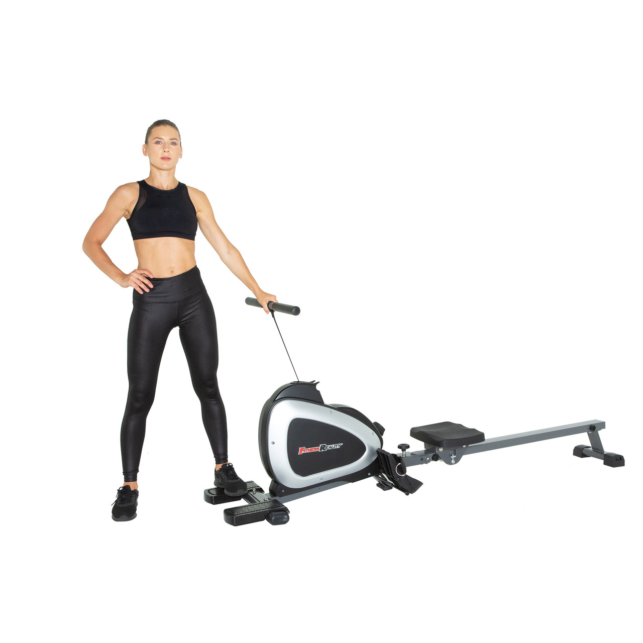 Fitness Reality Dual Transmission Fan Rower with MyCloudFitness App 