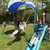 FITNESS REALITY KIDS Premiere Fitness Metal Swing Set Playground with Trampoline