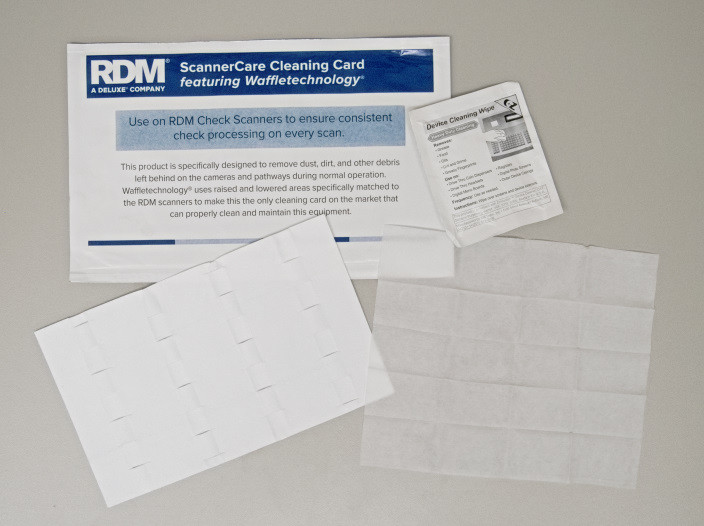 RDM SCANNERCARE CLEANING KIT (12 CLEANING CARDS, 12 WIPES) Deluxe