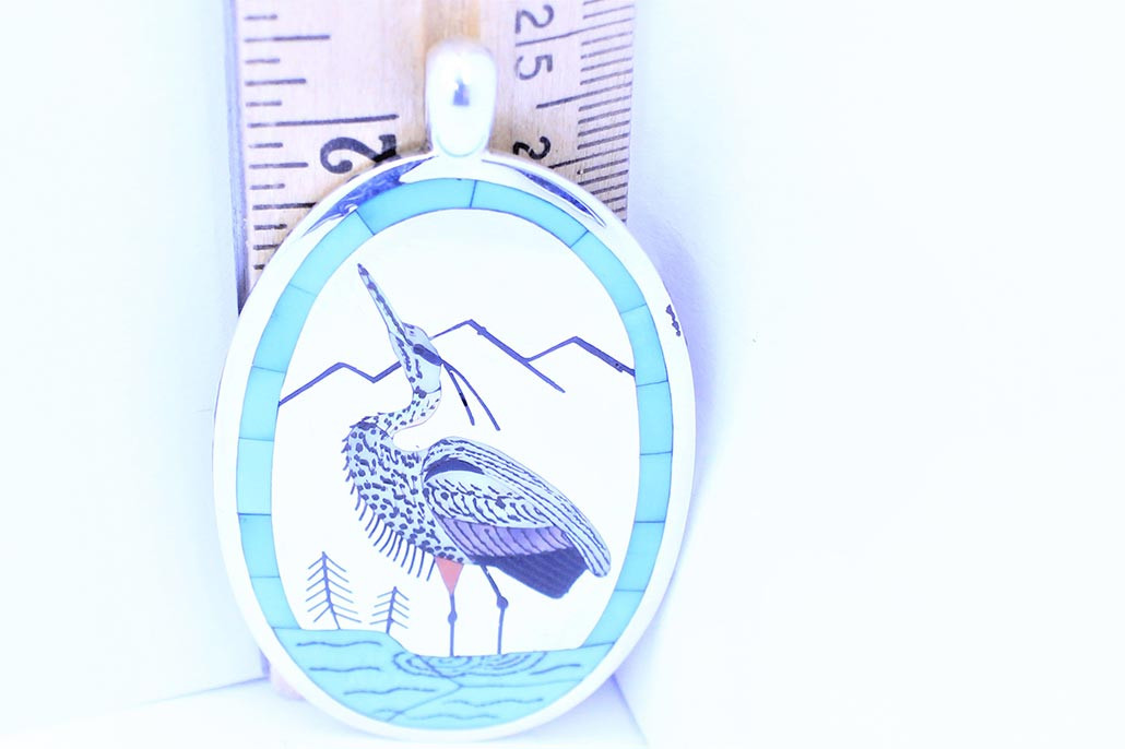 AD Banteah Crane Pendant 080620- silver star jewelry- jewelry