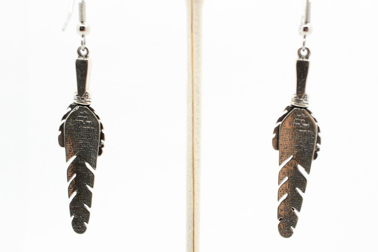 Discover more than 233 silver feather earrings with turquoise