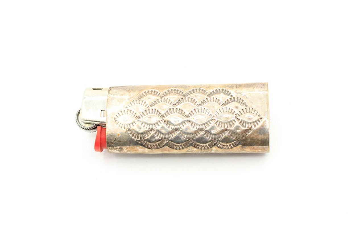 Turquoise Coral Silver Lighter Case