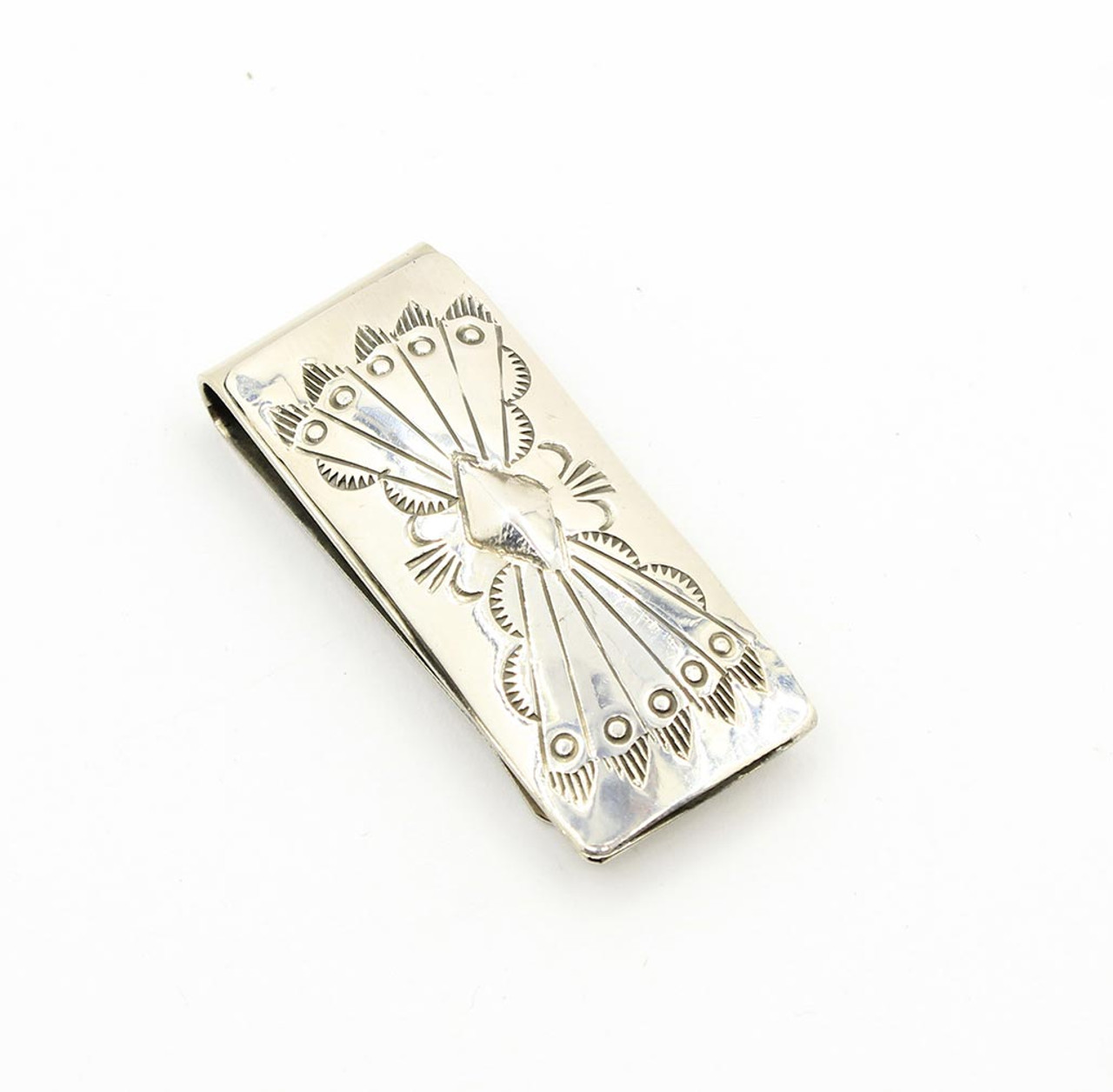 Sterling Silver Navajo Money Clip 072624- Navajo- Hopi- Zuni