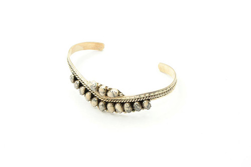Multi- Stone White Buffalo Cuff Bracelet 41620