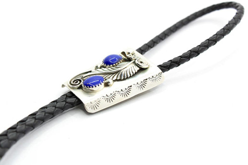 Sterling Silver & Lapis Bolo tie 42220 Sterling Silver & Lapis Bolo tie 42220