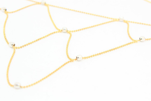 14k White & Yellow Gold Necklace 42520