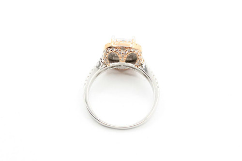 Cubic Zirconia Two-Tone Ring 50520