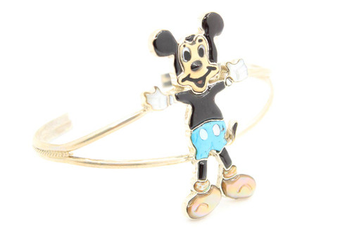 Buy DISNEY Austrian Crystal Minnie and Mickey Mouse Charm Bracelet  6.50-7.50 Inches in Rhodium Over Silvertone at ShopLC.