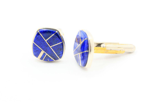 Lapis Inlay Cuff Links 081720