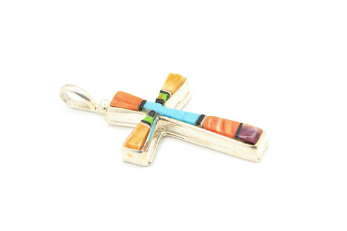 Multi-Color Medium Cross Pendant 102020
