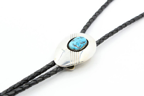 Kingman Turquoise Bolo Tie 120220 Kingman Turquoise Bolo Tie 120220