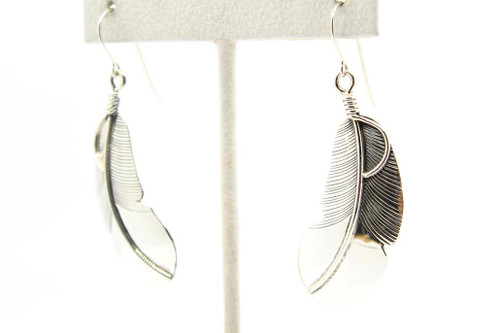 Sterling Silver Feather Earring 121020