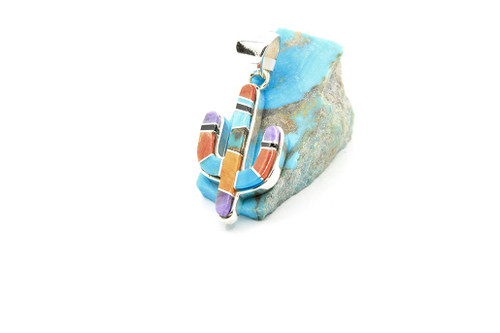 Multi-Color Saguaro Cactus Pendant 012621 Multi-Color Saguaro Cactus Pendant 012621