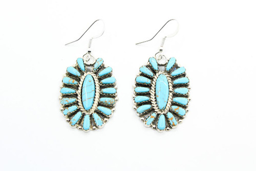 Turquoise Cluster Earrings 020422