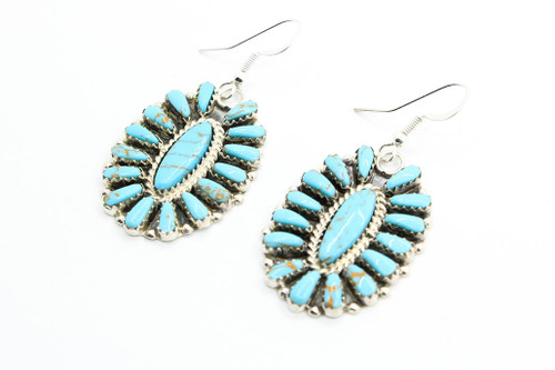 Turquoise Cluster Earrings 020422 Turquoise Cluster Earrings 020422