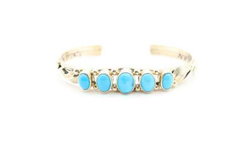 Halo Sleeping Beauty Turquoise Bangle | Mignon Faget