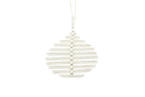 Sterling Silver Skeleton Leaf Pendant 061822 Sterling Silver Skeleton Leaf Pendant 061822