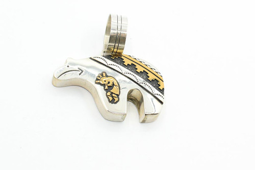 Thomas Singer Bear with Kokopelli and Gold | Silver Star Jewelry