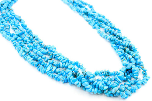 5 Strained Turquoise Necklace 040623