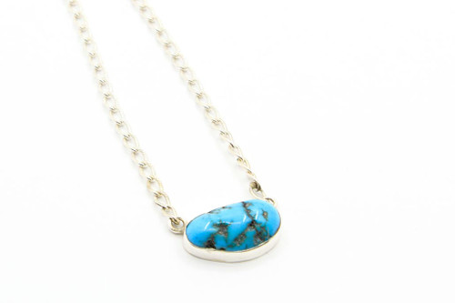Sleeping Beauty Turquoise Nugget Necklace 072523