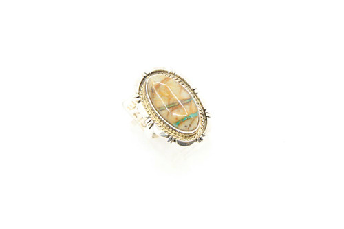 Sterling Silver Boulder Turquoise Ring 080723 Sterling Silver Boulder Turquoise Ring 080723