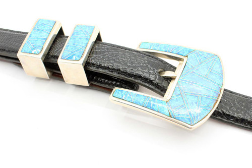 Blue Opal Ranger Buckle 081623