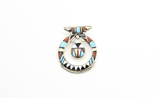 Sterling Silver Zuni Brooch Pendant 101823