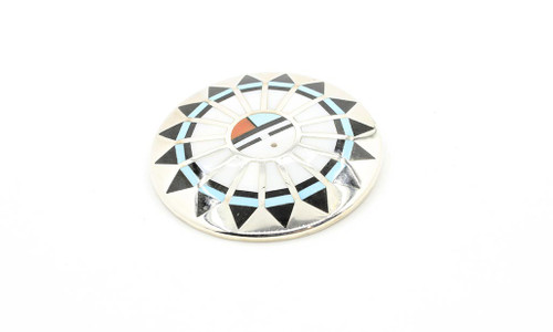 Sterling Silver Zuni Sunface Pin/Pendant 101823 Sterling Silver Zuni Sunface Pin/Pendant 101823
