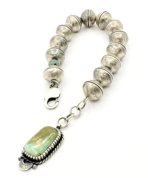 Liberty Dime With Turquoise bracelet 042024