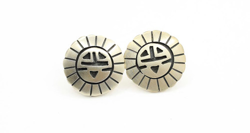 Sterling Silver Sunface Earrings 082624