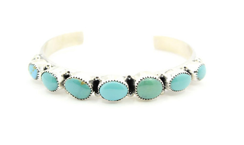 Sterling Silver Emerald Valley Turquoise Bracelet 052925 Sterling Silver Emerald Valley Turquoise Bracelet 052925