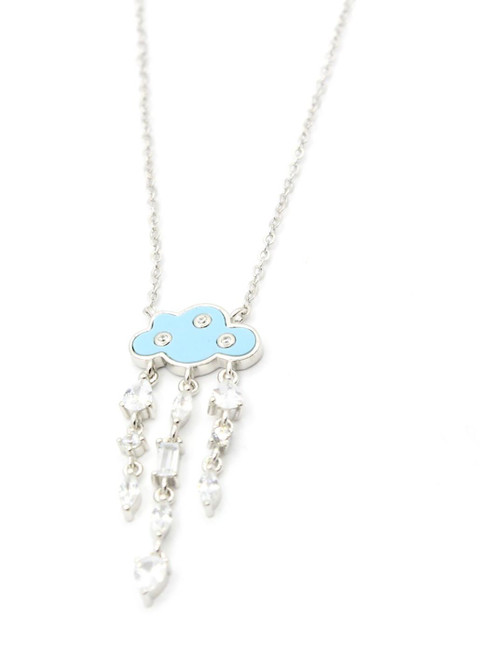 Sterling Silver Turquoise Cloud Necklace 081425