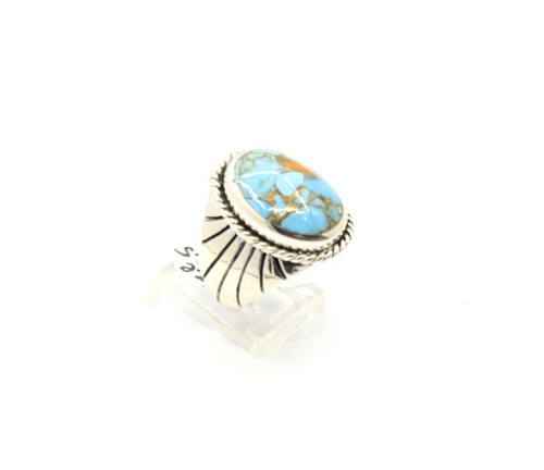 Sterling Silver Spiny Turquoise Ring 100725 Sterling Silver Spiny Turquoise Ring 100725