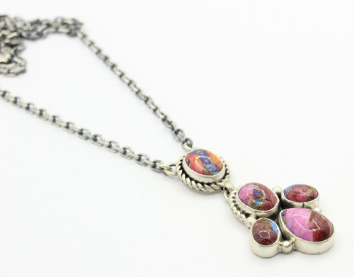 Sterling Silver Mojave Cluster Necklace 010726