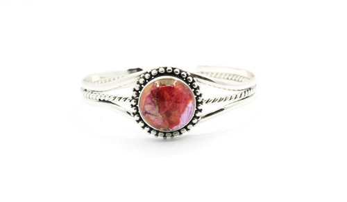 Sterling Silver Mojave Round Cuff Bracelet 011626