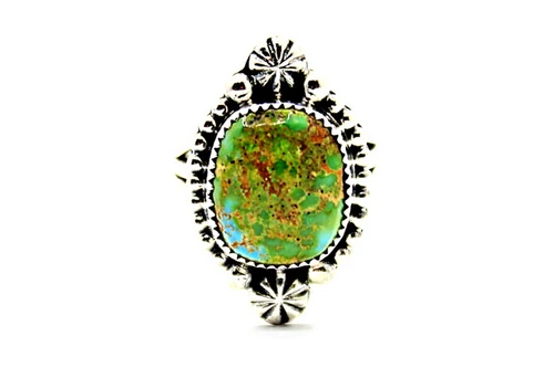 Roie Jaque Green Turquoise Star Accent Ring 100226
