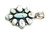 Golden Hills Cluster Turquoise Pendant 41720 Golden Hills Cluster Turquoise Pendant 41720
