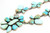 Royston Turquoise Cluster Necklace & Earring set 42220 Royston Turquoise Cluster Necklace & Earring set 42220
