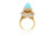 18K gold Sleeping Beauty Turquoise & Diamond Ring 42620