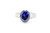 Sterling Silver Tanzanite Zirconia Ring 50220
