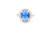 Sterling Silver Sapphire Zirconia Ring 50320