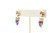 Multi-Color Cobble Stone Earring 090320 Multi-Color Cobble Stone Earring 090320