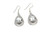 White Buffalo Concho Tear Drop Earrings 20121