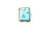Large Square Kingman Turquoise Ring 021321