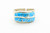Double Band Turquoise Inlay Ring 040121